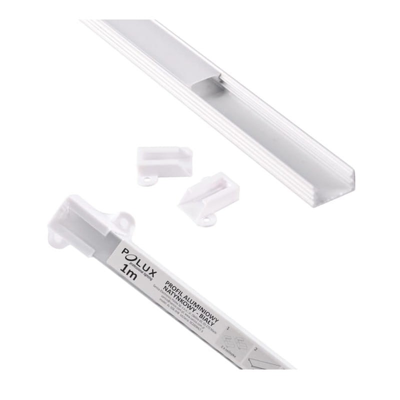 PROFIL aluminiowy natynkowy biały do TAŚMY LED 1 metr