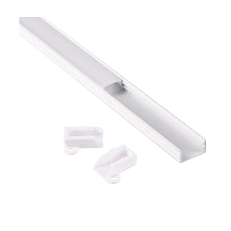 PROFIL aluminiowy natynkowy biały do TAŚMY LED 2 metry - zestaw