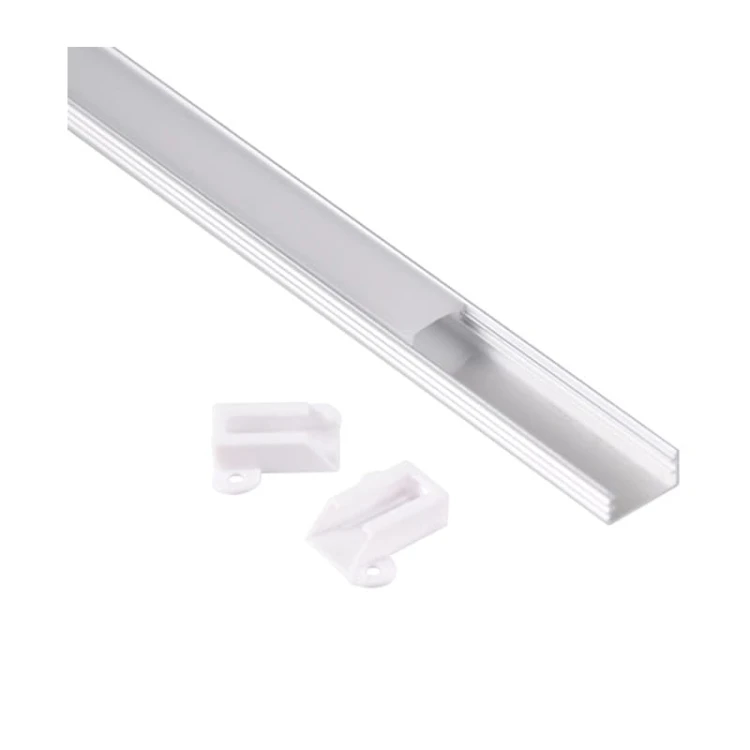 PROFIL aluminiowy natynkowy satyna do TAŚMY LED 2 metry - zestaw