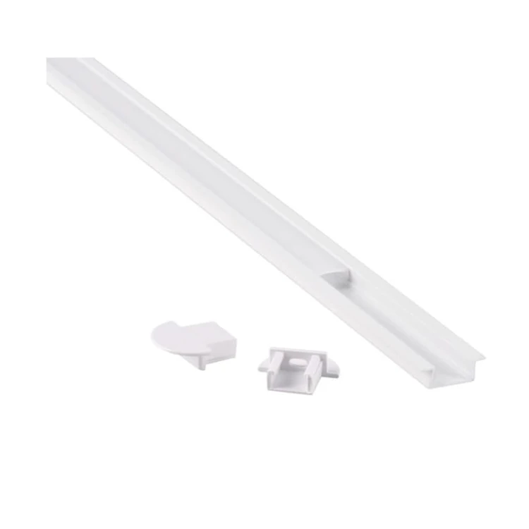 PROFIL aluminiowy wpuszczany biały do TAŚMY LED 1 metr - zestaw