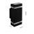 Lampa ogrodowa architektoniczna HANA 2xGU10 IP54 - czarna wymiary