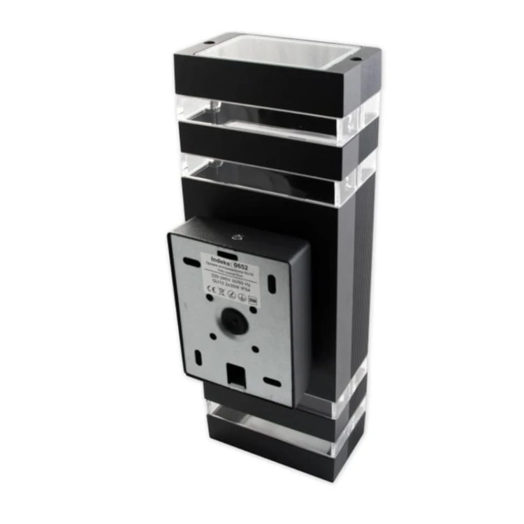 Lampa ogrodowa architektoniczna INEZ 2xGU10 IP54 - czarna montaż