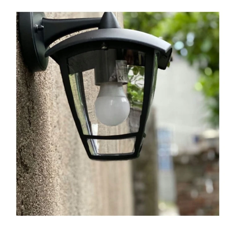 Kinkiet, lampa ogrodowa, elewacyjna NIKO 1 x E27 IP44 - czarny zdjęcie poglądowe