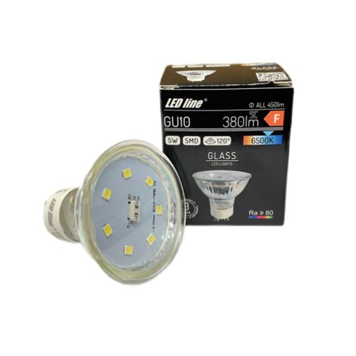 Żarówka LED Ledline GU10 5W 230V 120° 6500K biała zimna z pudełkiem
