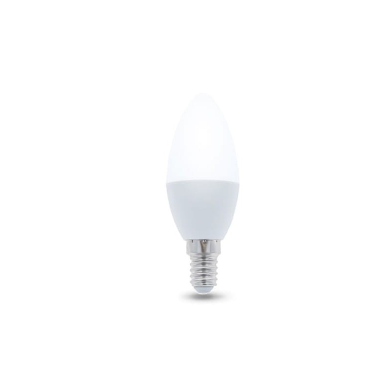 Żarówka LED E27 6W biała ciepła świeczka C37