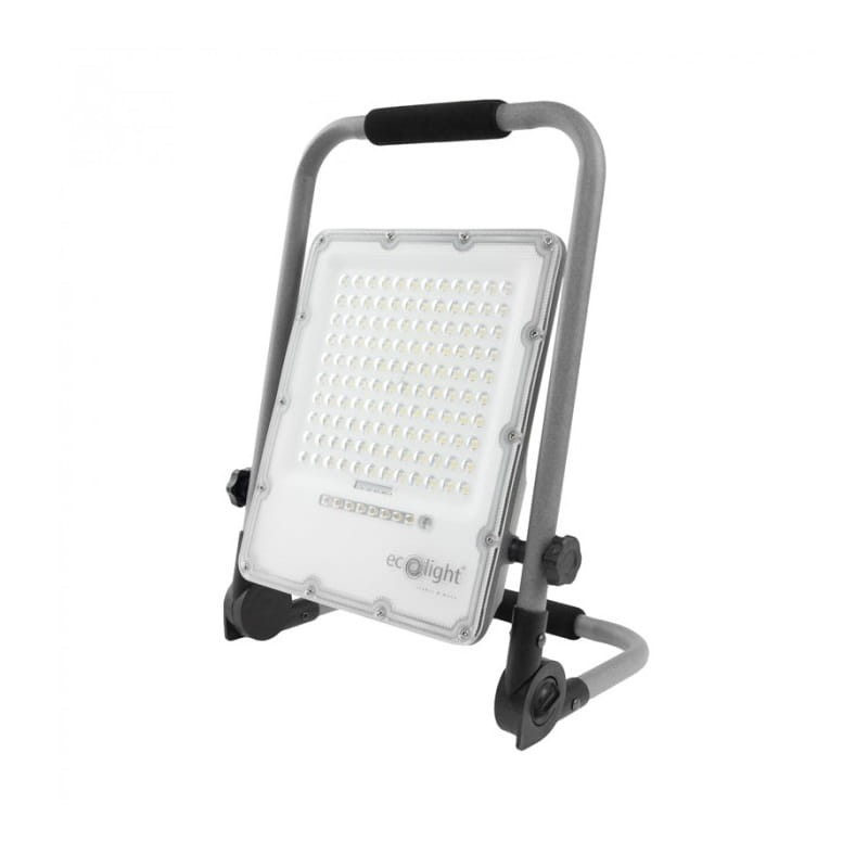 Naświetlacz LED SMD 50W biały neutralny z akumulatorem przenośny