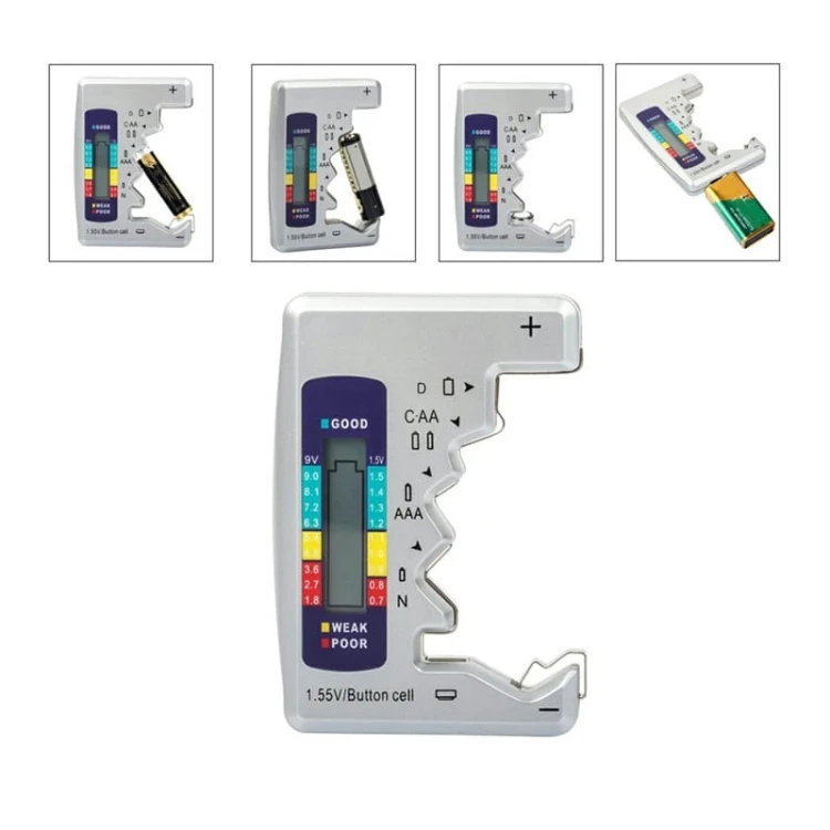tester baterii z wyświetlaczem LCD