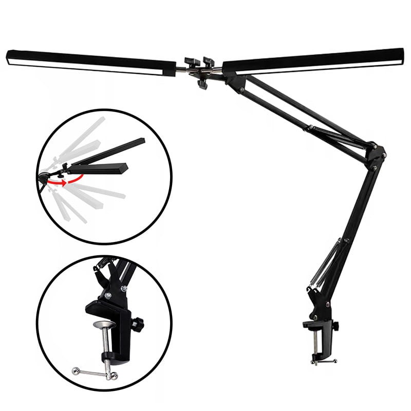 Lampa biurkowa kreślarska 14W Polino 3000K/4000K/6000K czarna_1