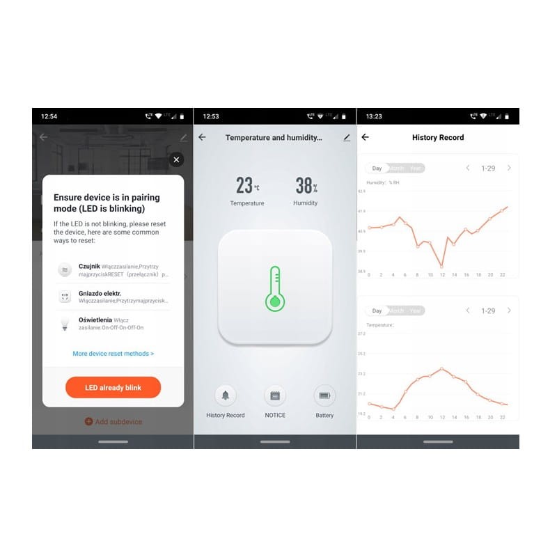 Czujnik otwarcia zamknięcia drzwi okna ZigBee Tuya