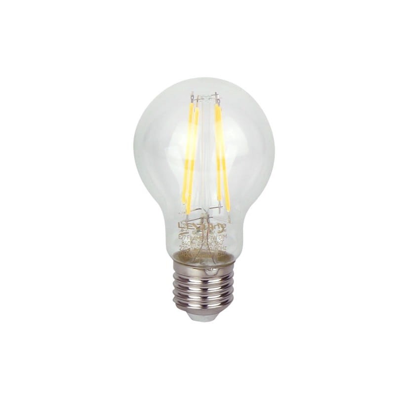 Żarówka LED Lite E27 7W kula A60 ciepła 2700K 840lm Filament ściemnialna