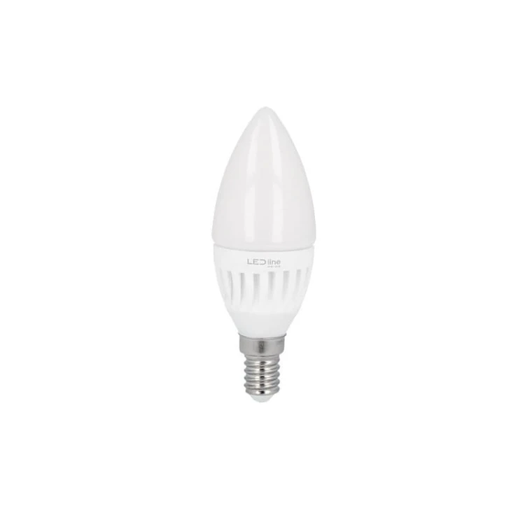 Żarówka LED E14 5W PRIME zimna 6500K 700lm świeczka C37 170-250V