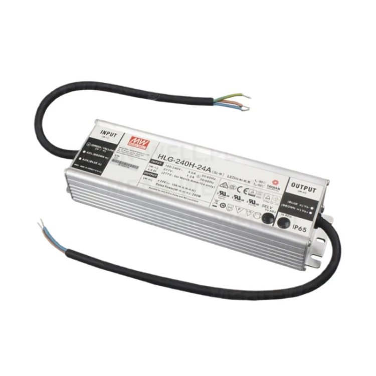 Zasilacz LED MeanWell 240W 24V DC 10A hermetyczny HLG-240H-24A