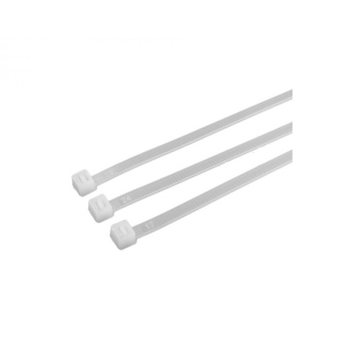 Opaska zaciskowa kablowa 3,6x250mm biała