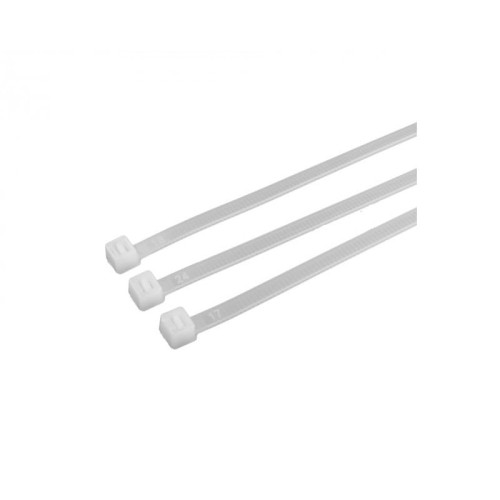 Opaska zaciskowa kablowa 4,6x300mm biała