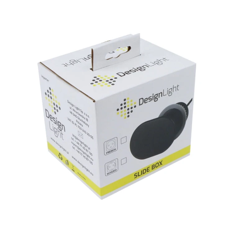 Gniazdo meblowe Slide Box z USB A+C opakowanie