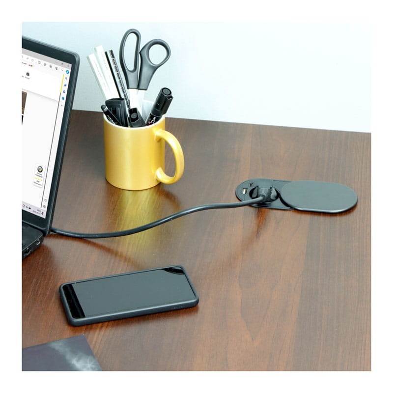 Gniazdo meblowe Slide Box z USB A+C na biurko