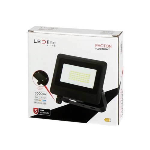 Naświetlacz LED LEDline Lite PHOTON 30W - 4000K biała dzienna opakowanie