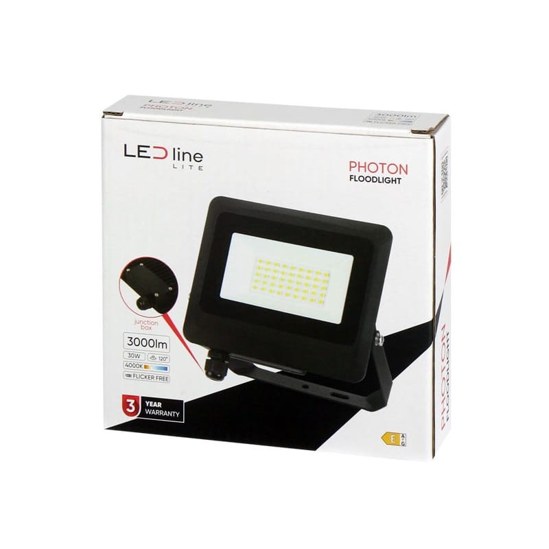 Naświetlacz LED LEDline Lite PHOTON 30W - 4000K biała dzienna opakowanie