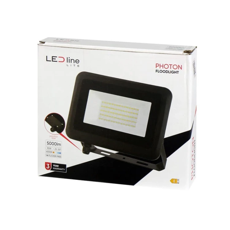 Naświetlacz LED LEDline Lite PHOTON 50W - 4000K biała dzienna opakowanie