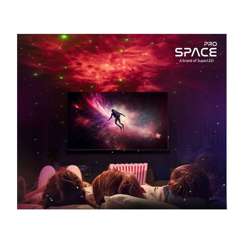 Projektor gwiazd, rzutnik laserowy 3D LED Space PRO Galaxy + pilot zasotosowanie