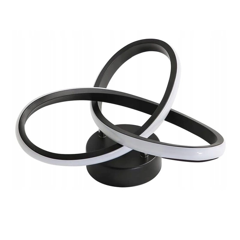 Żyrandol, lampa LED sufitowa Ring 28W biała neutralna czarna