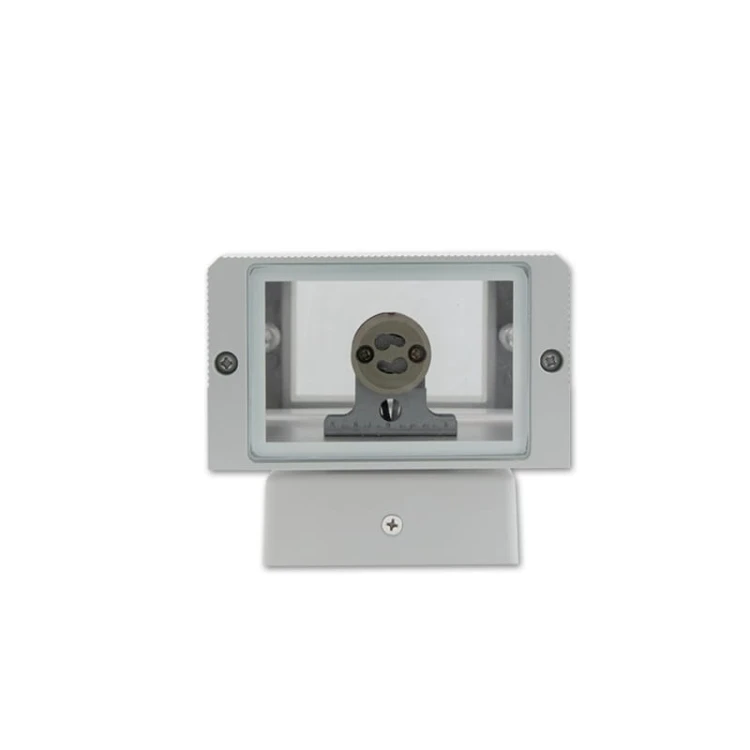 Lampa ogrodowa architektoniczna HANA 2xGU10 IP54 - szara montaż żarówki
