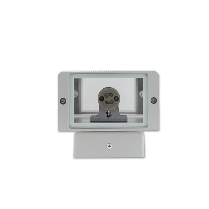 Lampa ogrodowa architektoniczna HANA 2xGU10 IP54 - szara montaż żarówki