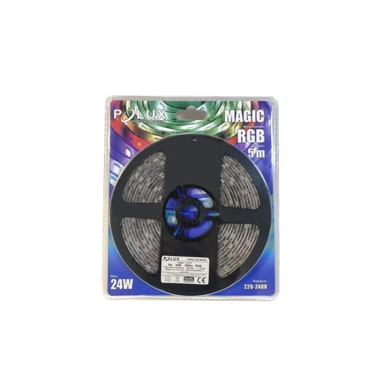 Taśma LED MAGIC 150RGB IP65 5m. + kontroler + pilot + zasilacz opakowanie