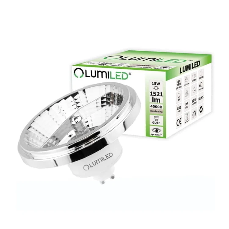 Żarówka LED GU10 ES111 15W biała neutralna 24°