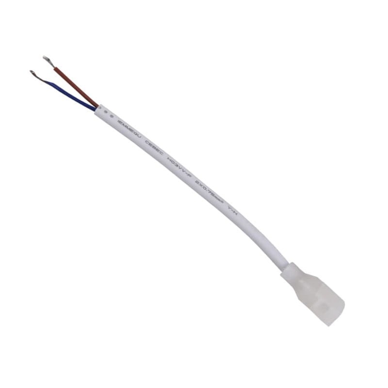 Złączka pojedyncza click 12 mm 2 pin do taśm NEON z przewodem
