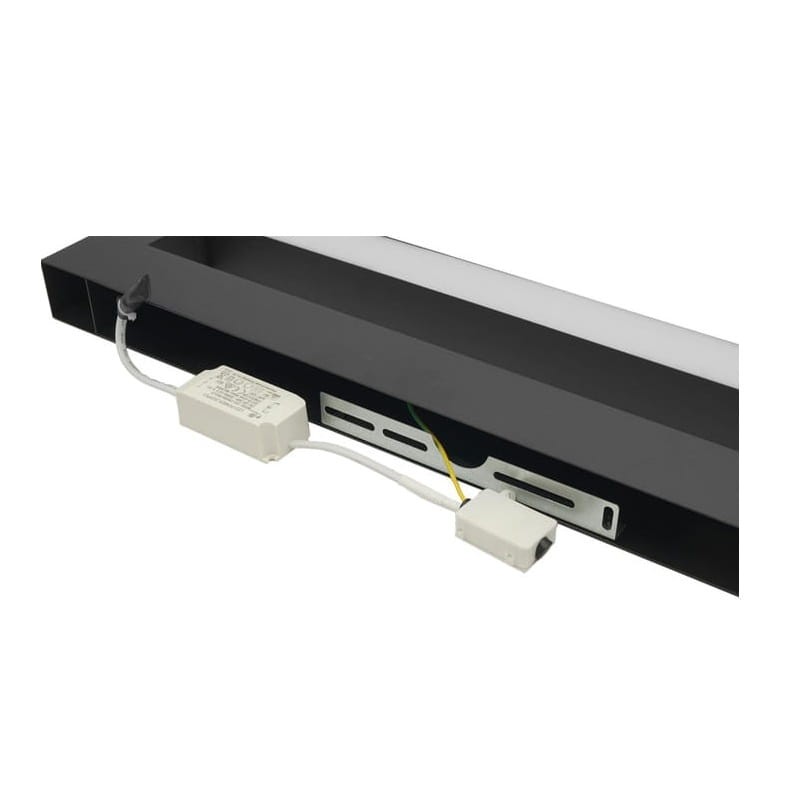 Kinkiet, lampa nad lustro 24W 120 cm LOVIS czarna z zasilaczem