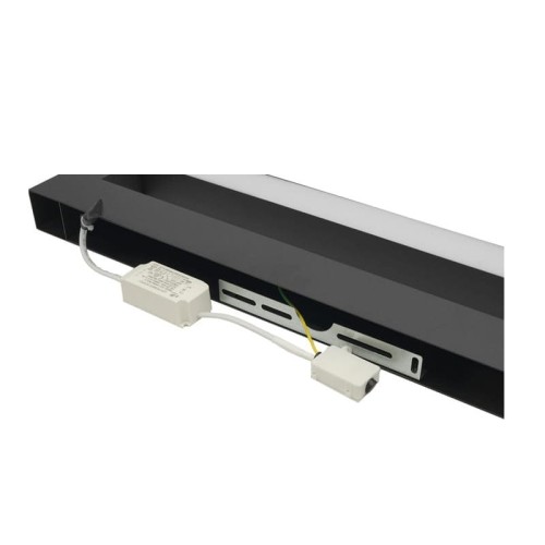 Kinkiet, lampa nad lustro 12W 60 cm LOVIS czarna z zasilaczem