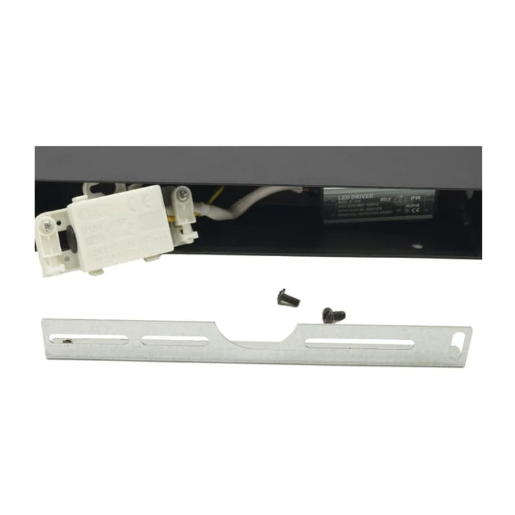 Kinkiet, lampa ogrodowa, elewacyjna ASTER 2x4W 90 cm IP54 - czarny z zasilaczem