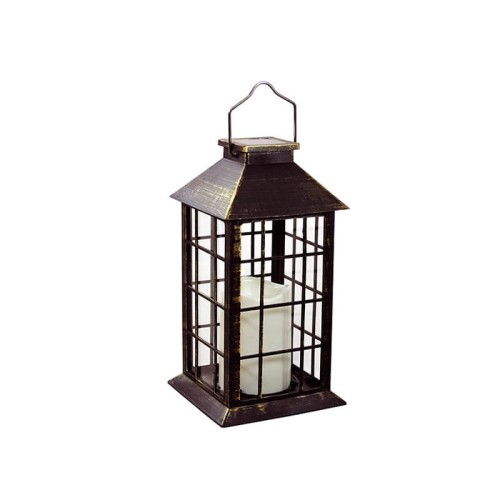Lampa Ogrodowa LED Solarna Wisząca LATARENKA 27cm czarna Polux
