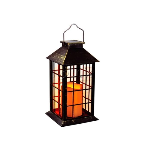 Lampa Ogrodowa LED Solarna Wisząca LATARENKA 27cm czarna Polux biała ciepła