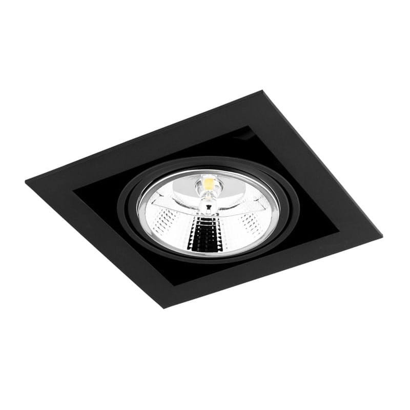 Oprawa podtynkowa, sufitowa, kwadratowa ES111 GU10 230V CANIS - czarna zdjęcie poglądowe