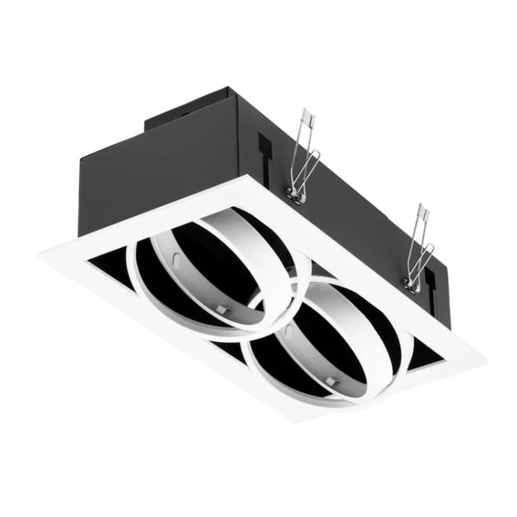 Oprawa podtynkowa, sufitowa, kwadratowa, podwójna 2 x ES111 GU10 230V CANIS