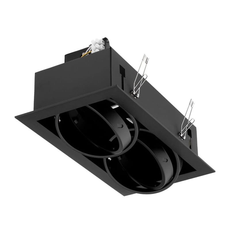 Oprawa podtynkowa, sufitowa, kwadratowa, podwójna 2 x ES111 GU10 230V CANIS