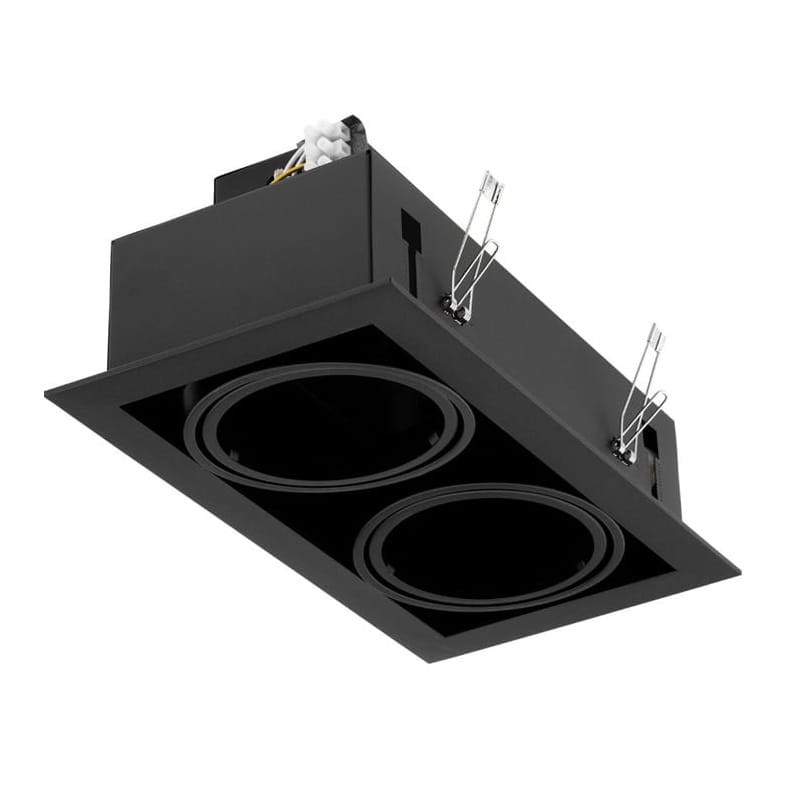 Oprawa podtynkowa, sufitowa, kwadratowa, podwójna 2 x ES111 GU10