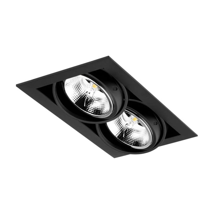 Oprawa podtynkowa, sufitowa, kwadratowa, podwójna regulowana