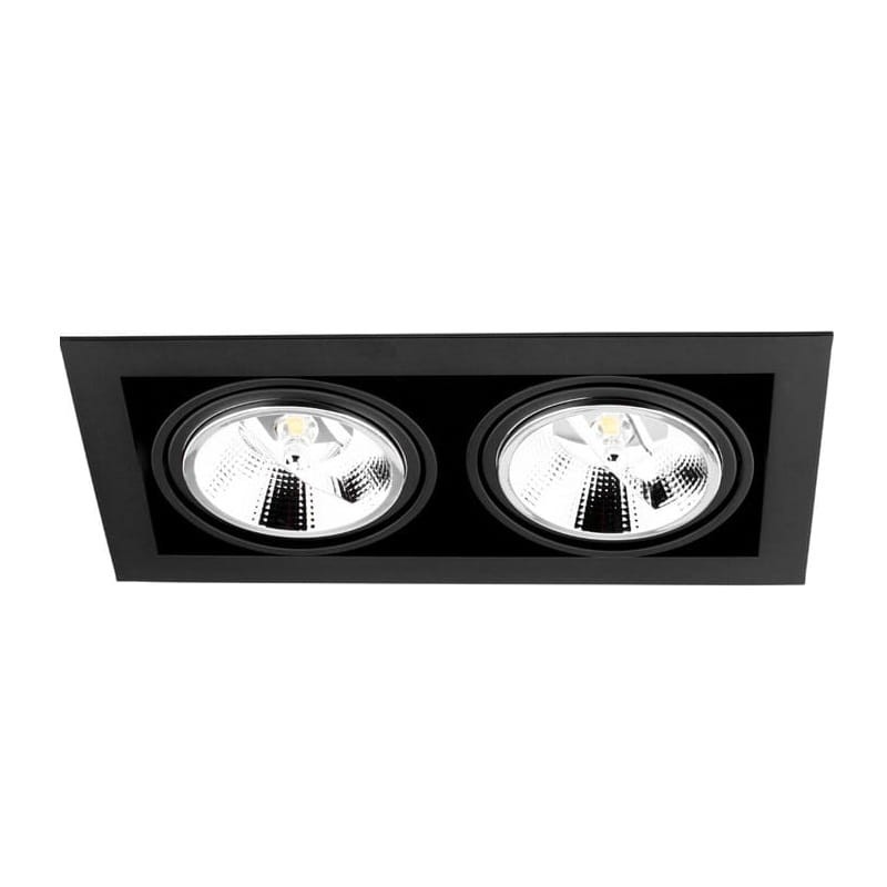 Oprawa podtynkowa, sufitowa, kwadratowa, podwójna 2 x ES111 GU10 230V regulowana