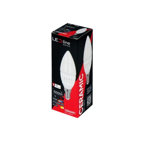 Żarówka LED E14 7W PRIME świeczka ciepła 4000K 1000lm opakowanie
