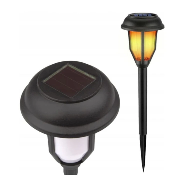 Lampa ogrodowa LED solarna wbijana 40cm pochodnia