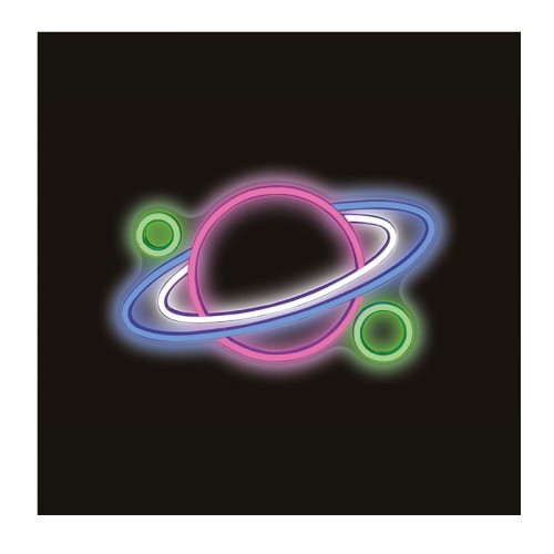 Neon dekoracyjny LED PLANET PLEXI MULTIKOLOR