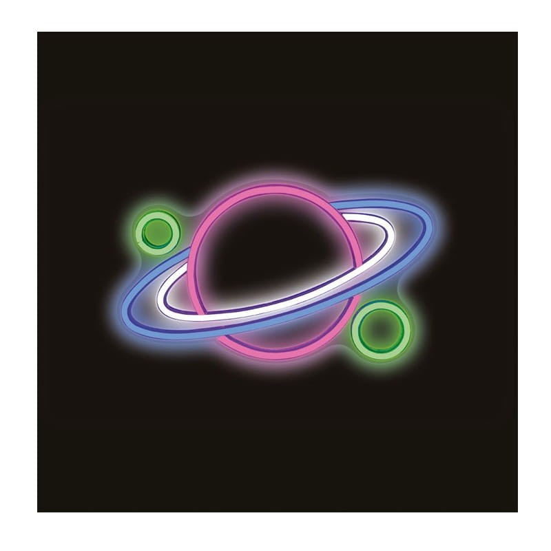 Neon dekoracyjny LED PLANET PLEXI MULTIKOLOR