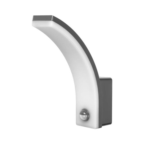 Kinkiet, lampa ogrodowa, elewacyjna LED 20W IP65 4000K FRENIT z czujnikiem ruchu i zmierzchu - szara