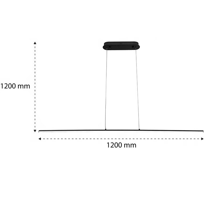 Lampa wisząca KIKI LED 20W 230V 4000K czarna_1