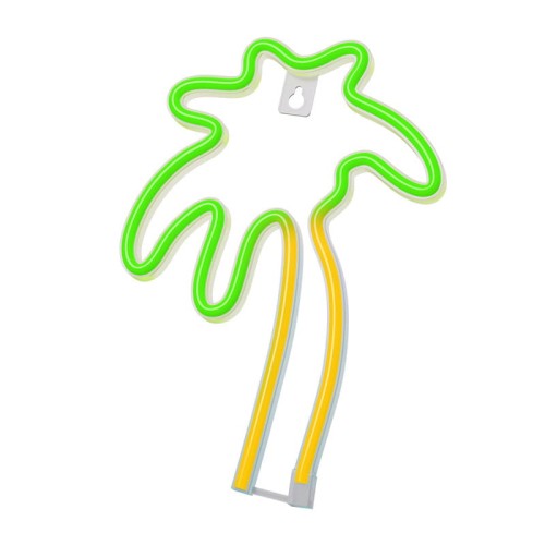 Neon dekoracyjny LED PALMA pomarańcz zielona NNE04 Neolia + USB