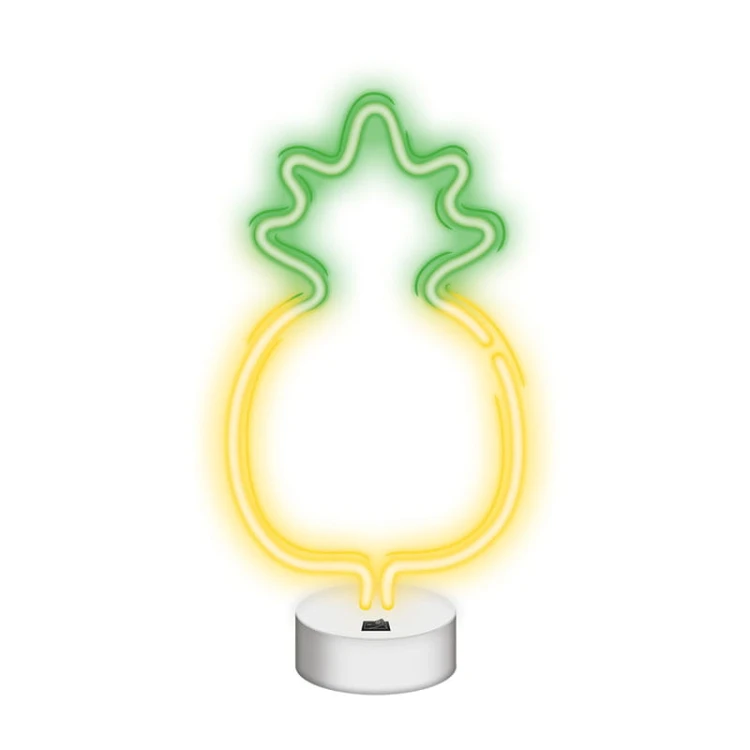Neon dekoracyjny LED ANANAS żółto zielony NNE05 Neolia + USB