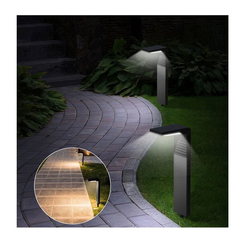 Lampa ogrodowa solarna wbijana słupek 41,3cm IP65